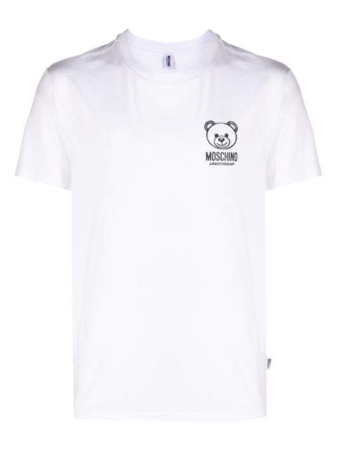 Moschino logo-appliqué stretch-cotton T-shirt