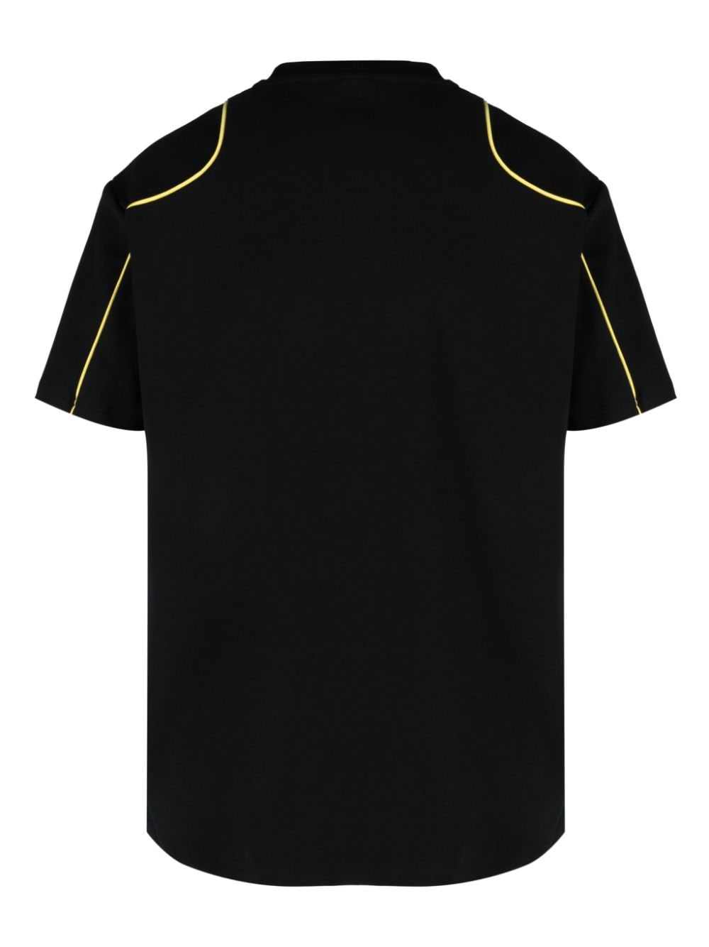 Moschino T-shirt met contrasterende afwerking - Zwart