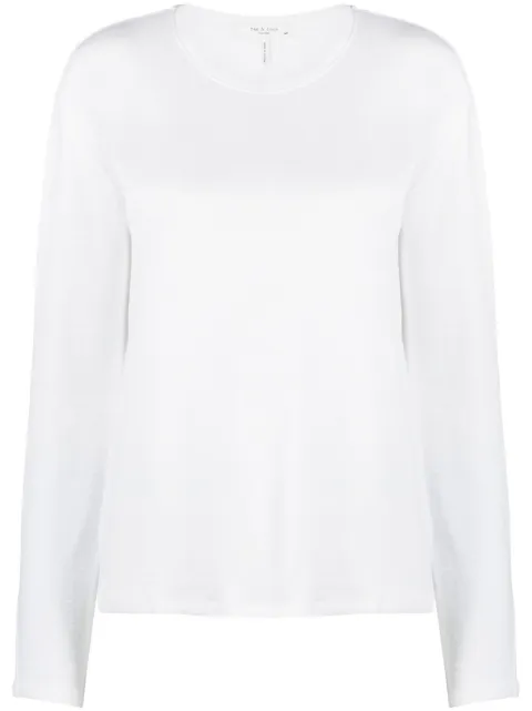 rag & bone crew-neck ribbed-knit jumper