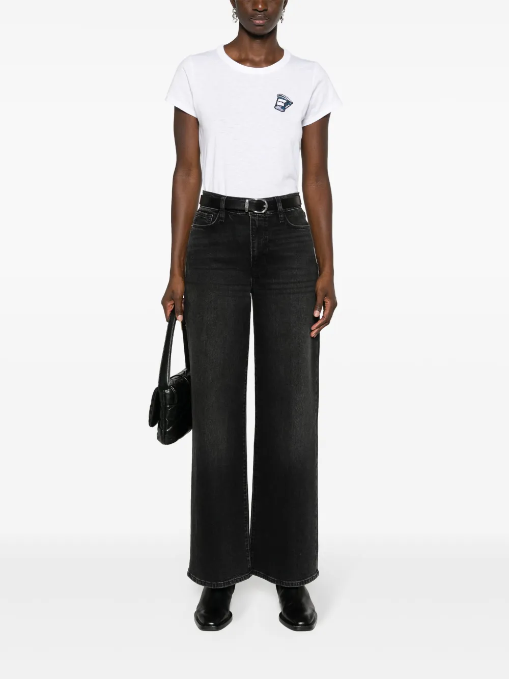 rag & bone Coffee-patch cotton T-shirt - Wit