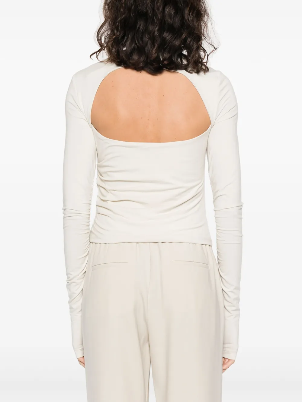 Helmut Lang Top met lange mouwen Beige