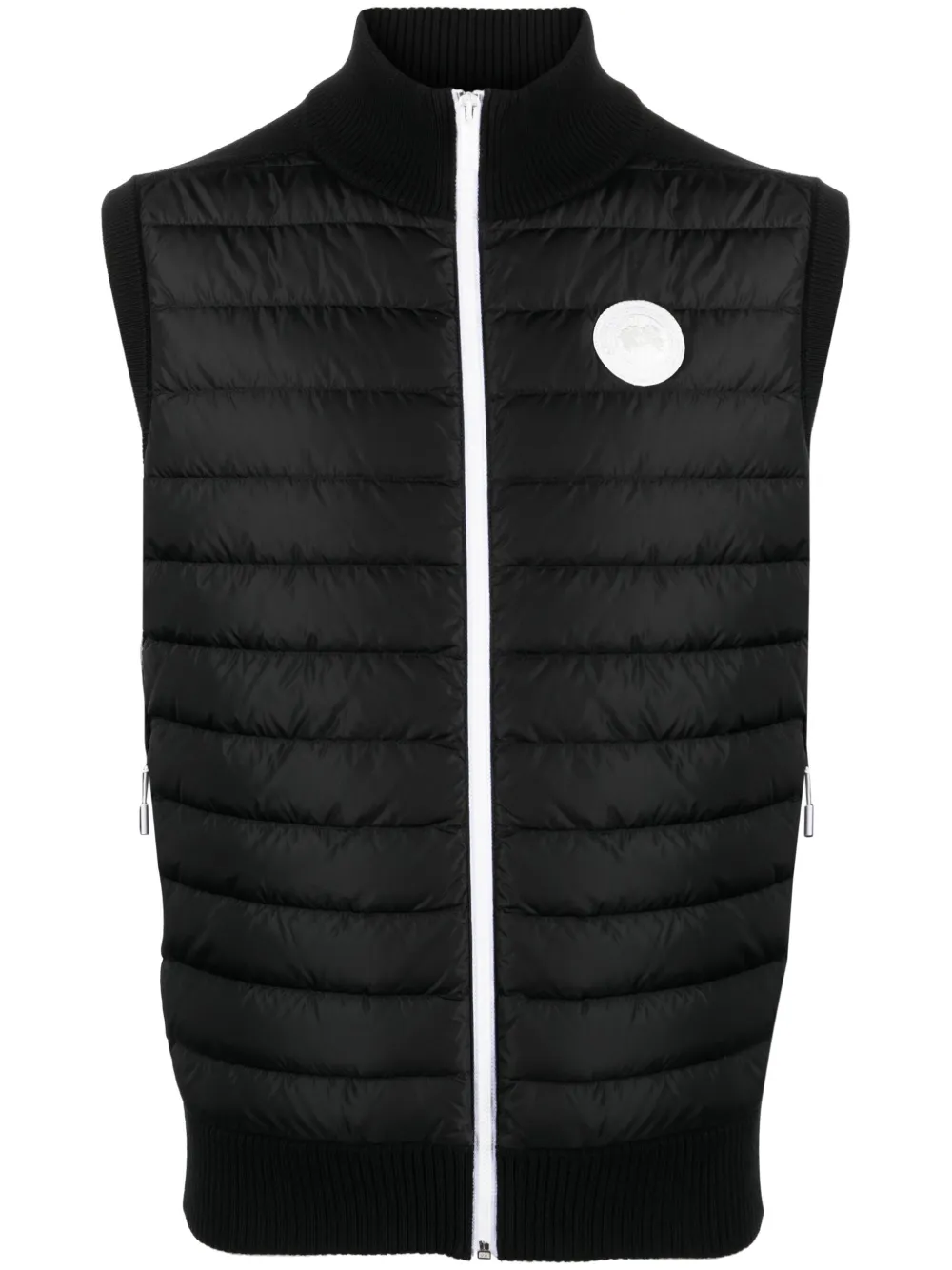 HyBridge® knitted-panel gilet