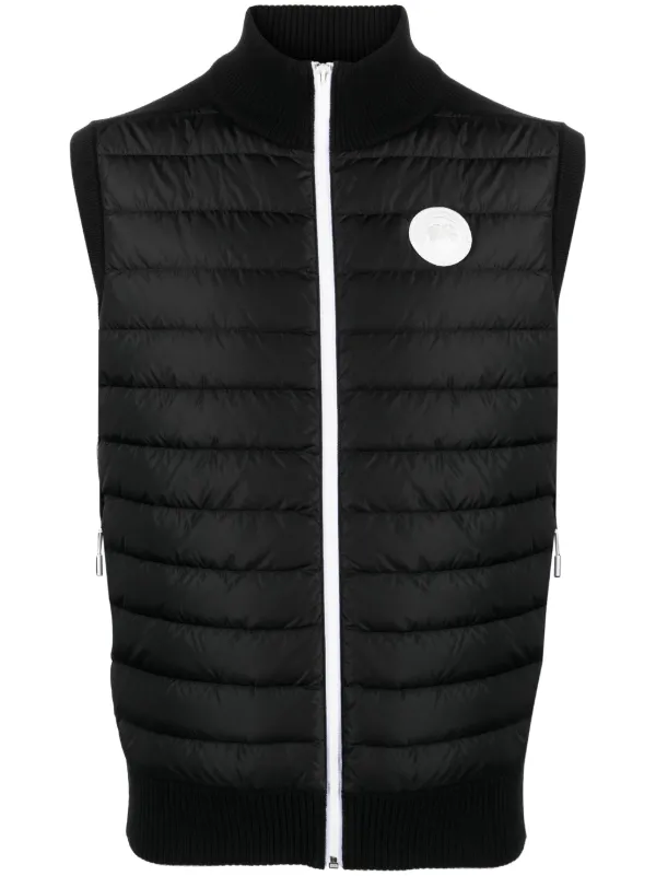 Canada Goose HyBridge knitted panel Gilet Farfetch