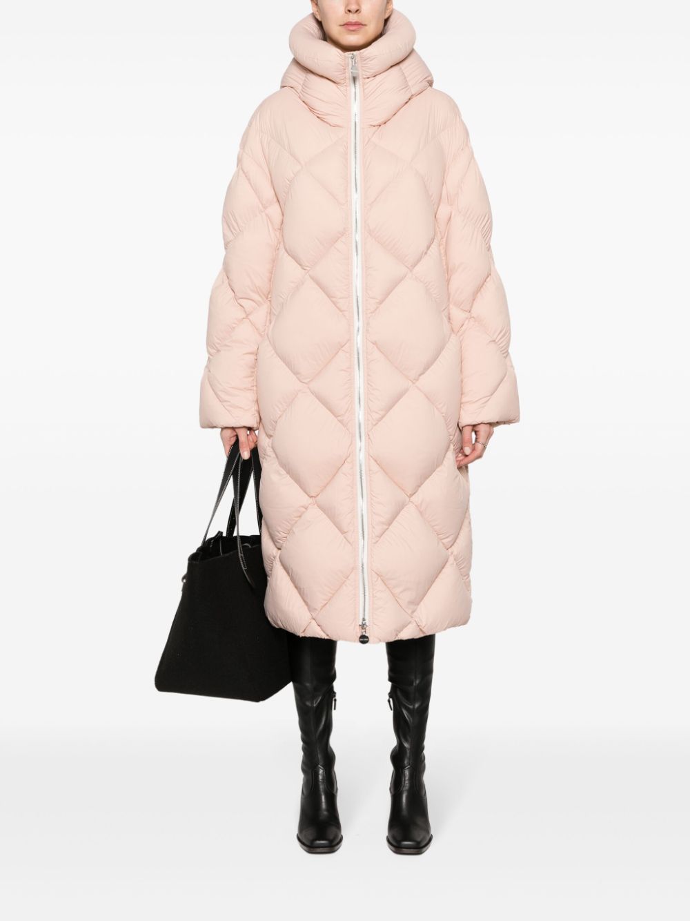 Ienki Ienki Rowena hooded padded coat - Roze