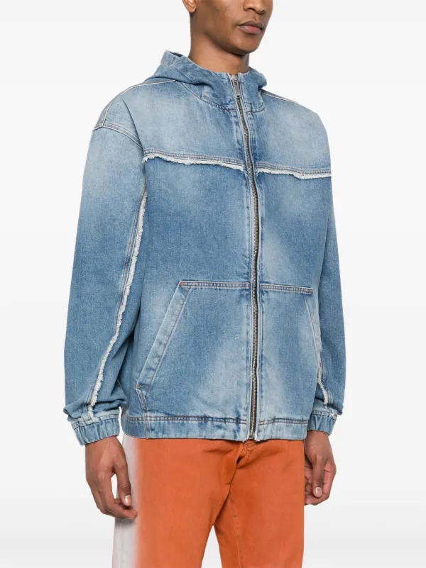 marcelo burlon デニムジャケット Gジャン Marcelo Burlon County Of Milan フーデッド デニムジャケット