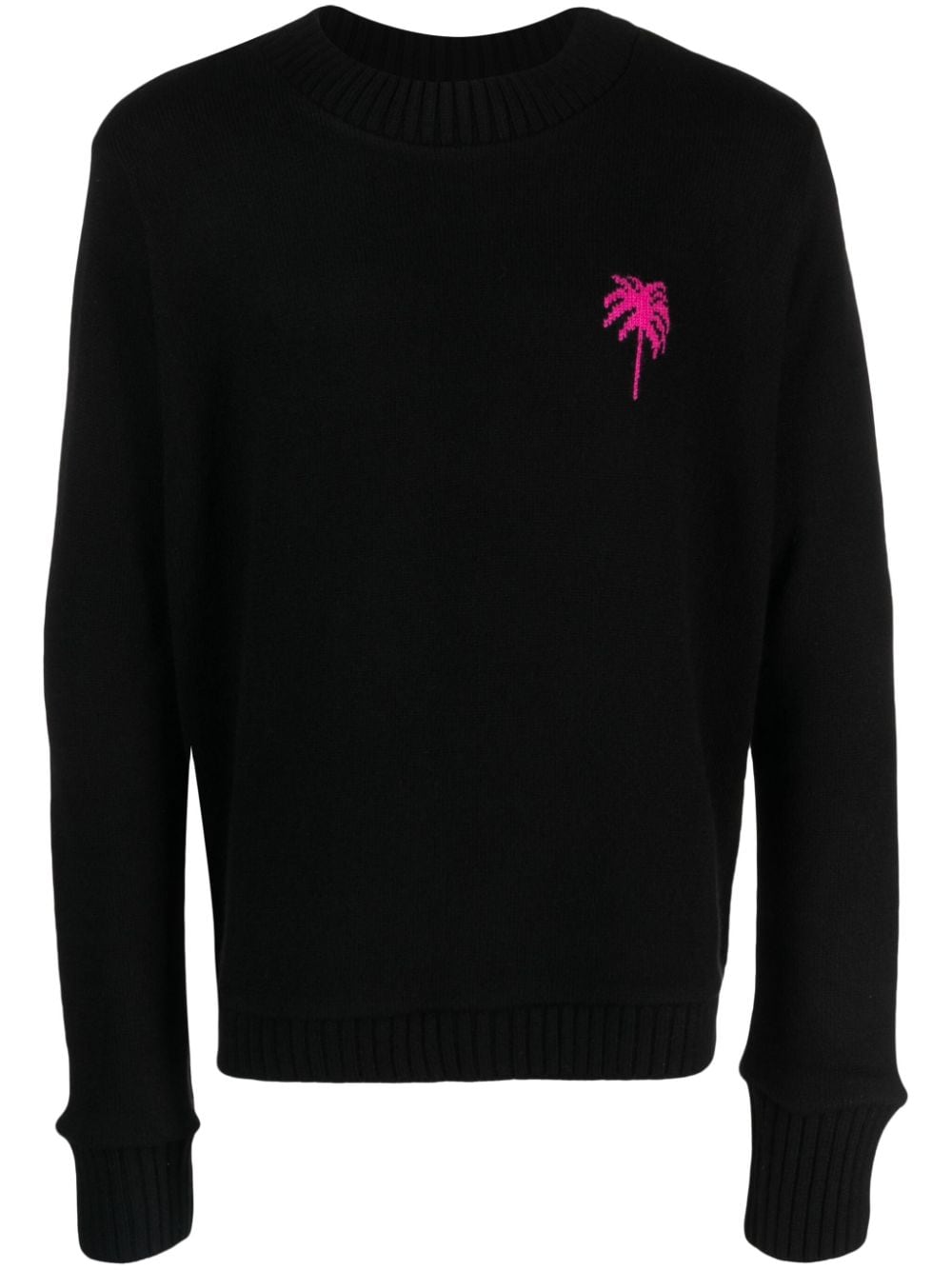 palm-tree cashmere jumper