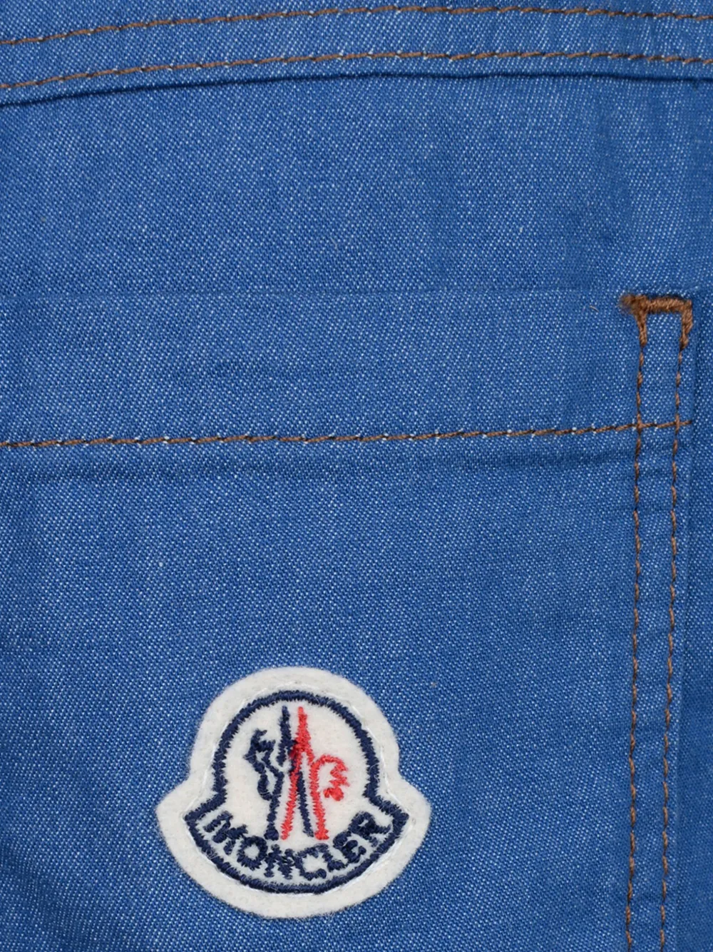 Moncler Enfant Straight jeans Blauw