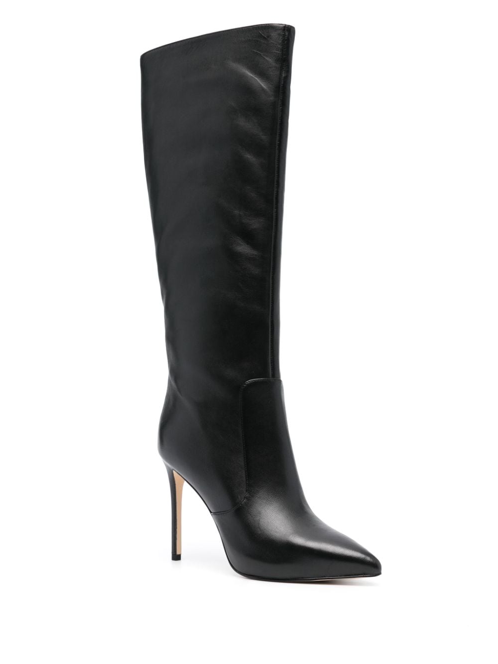 Shop Michael Michael Kors Rue 110mm Knee-high Leather Boots In Black