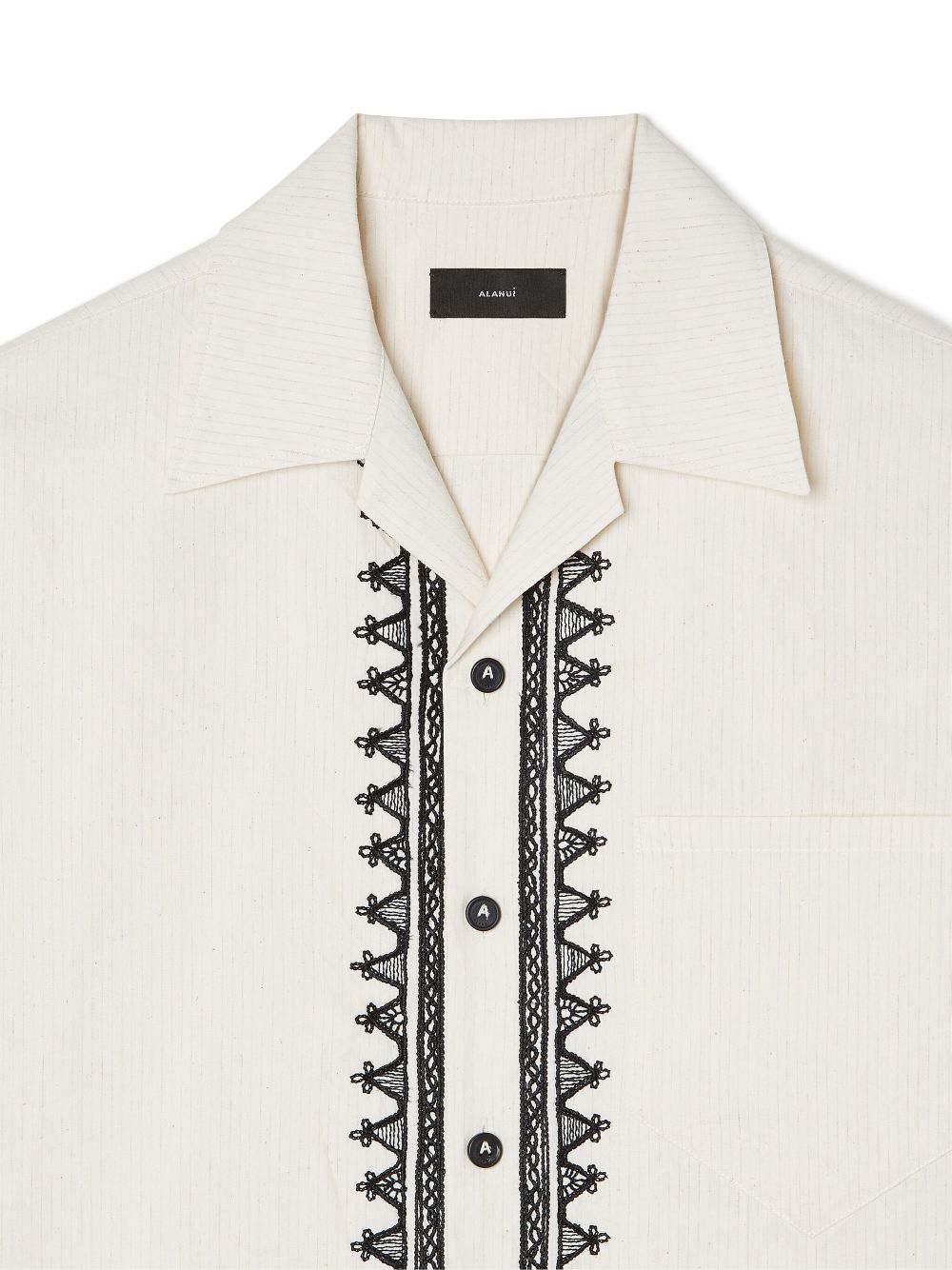 Alanui Akasha embroidered-edge shirt Men