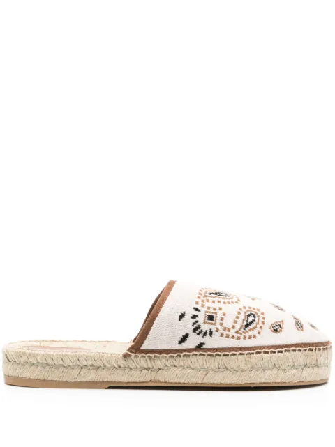 Alanui bandana-jacquard flat espadrilles