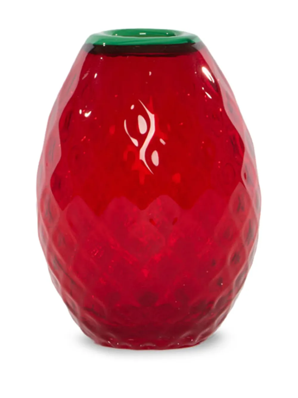 La Doublej Baby Egg Faceted Vase (set Of Four) In Orange