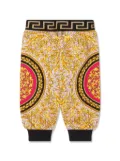 Versace Kids Barocco-print jersey trousers - Pink