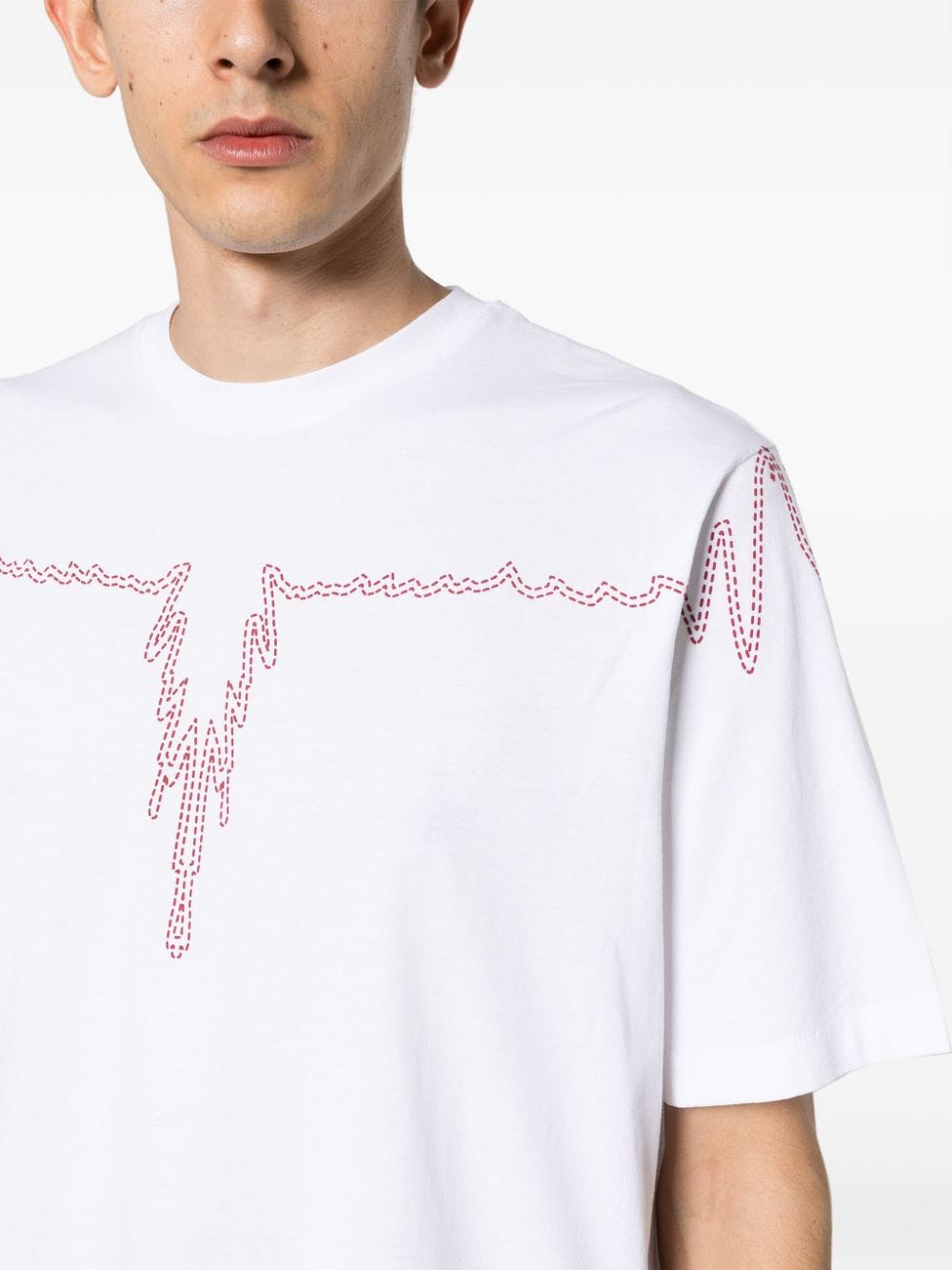 Marcelo Burlon County of Milan Katoenen T-shirt met vleugelprint Wit