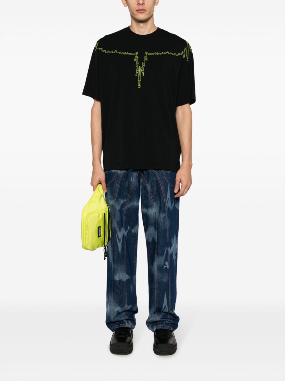 Marcelo Burlon County Of Milan Wings-embroidered Cotton T-shirt - Farfetch