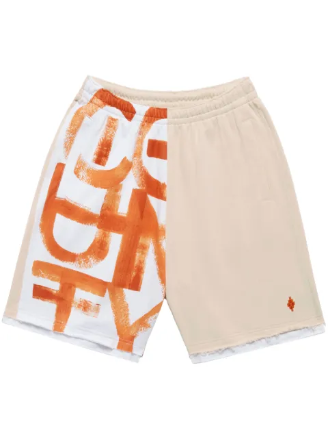 Marcelo Burlon County of Milan County Brush cotton track shorts