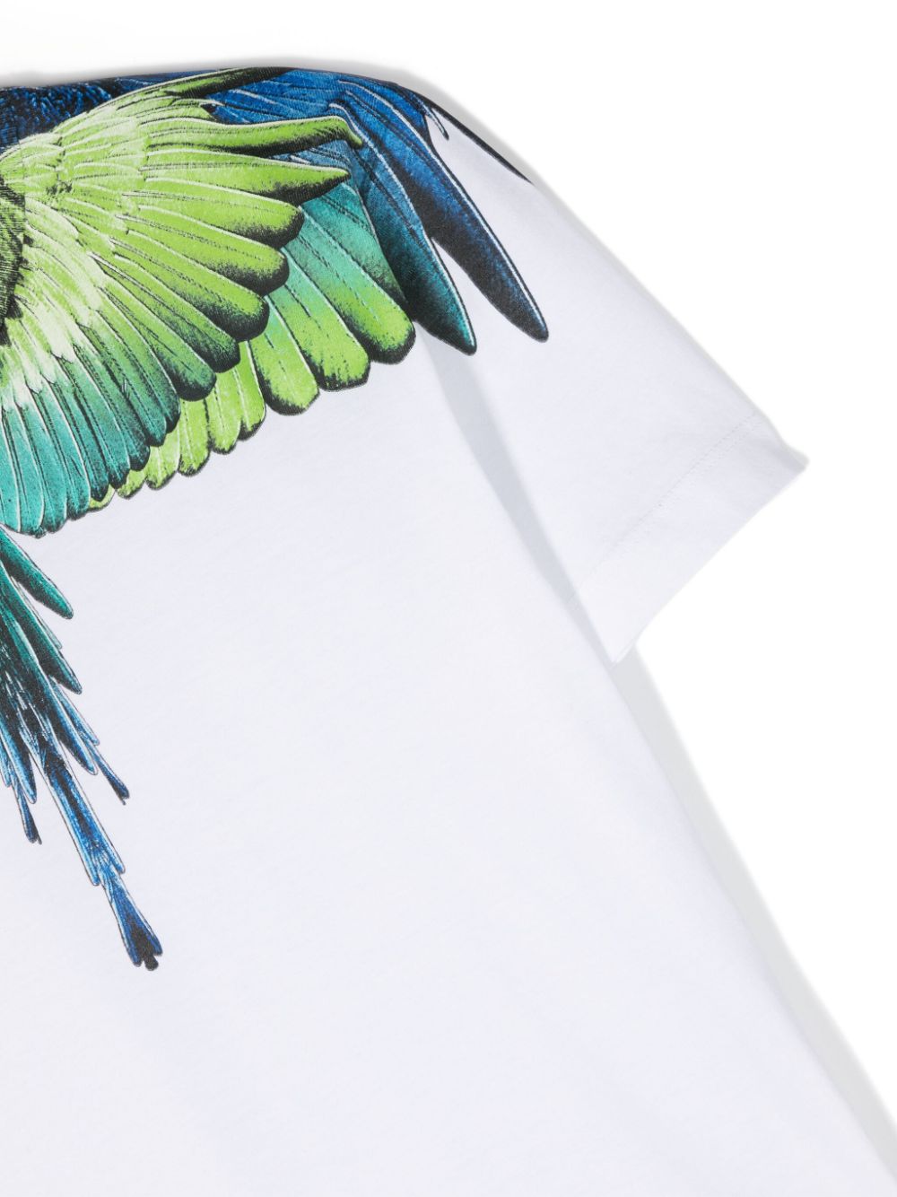 Shop Marcelo Burlon County Of Milan Wings-print Organic-cotton T-shirt In Weiss