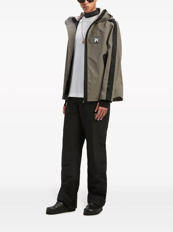 Palm Angels Reflective Hooded Ski Jacket | Grey | FARFETCH