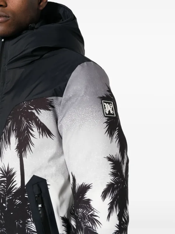 ジャケット Palm Angels Printed polyester Palm ski jacket Palm Angels Palms Padded Ski Jacket | Black | FARFETCH