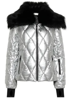 Palm Angels Veste De Ski Matelass Effet R fl chissant Farfetch