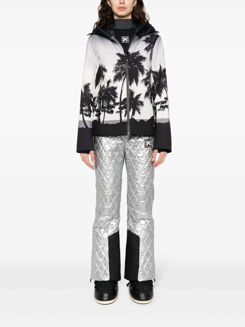 Palm Angels Reflecterende skibroek Zilver
