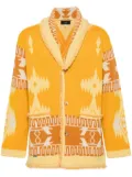 Alanui Icon pattern-jacquard cardigan - Yellow