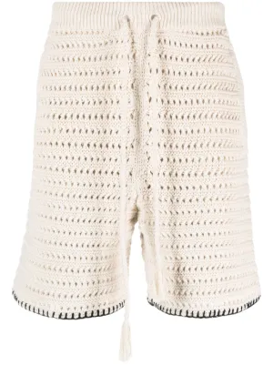 Crochet hot sale knit shorts