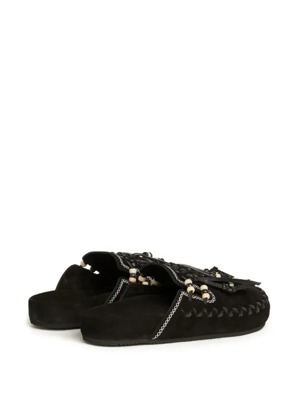 送料関税込み★ALANUI★The Journey スエードミュール Alanui The Journey Suede Mules | Black | FARFETCH