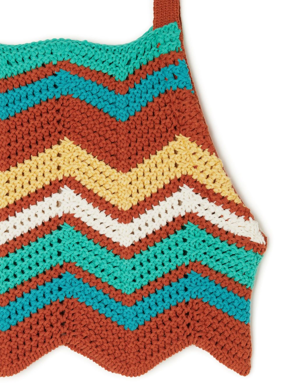 Alanui Kaleidoscopic chevron knit top Women