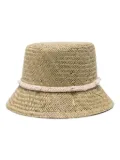 Alanui shell-embellished bucket hat - Neutrals