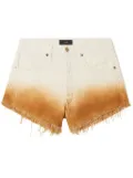 Alanui Bright Hues gradient denim shorts - Neutrals