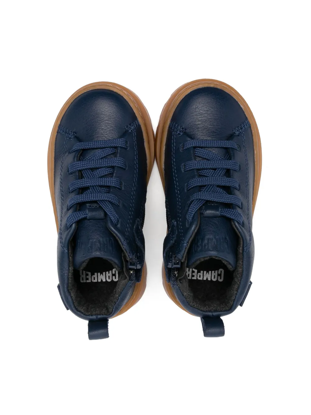 Shop Camper Brutus Leather Boots In Blue