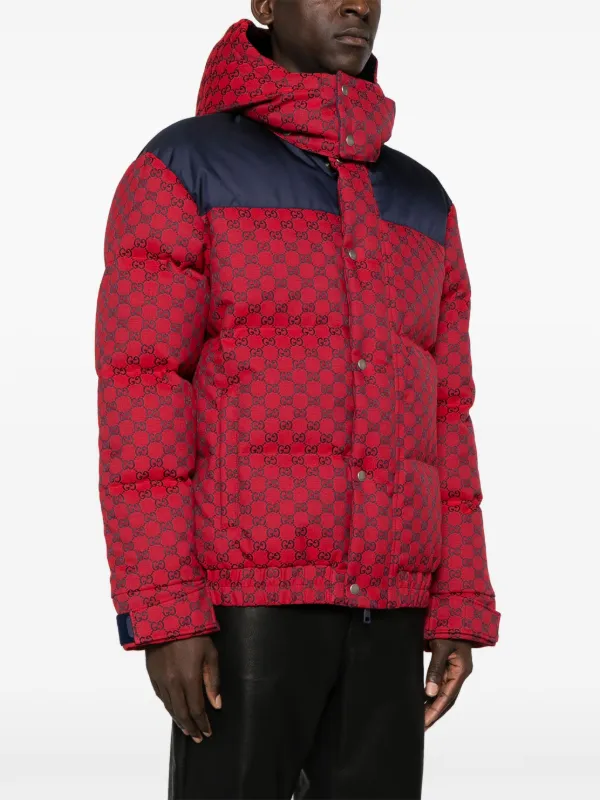 GG canvas down jacket