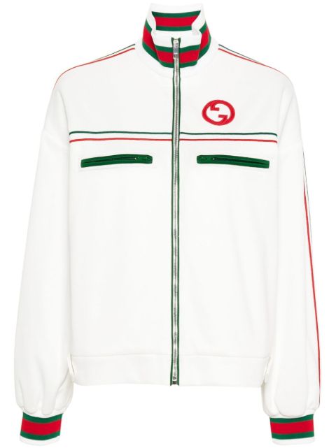 Gucci Web-stripe technical-jersey jacket