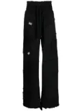 Dolce & Gabbana patchwork wide-leg track pants - Black