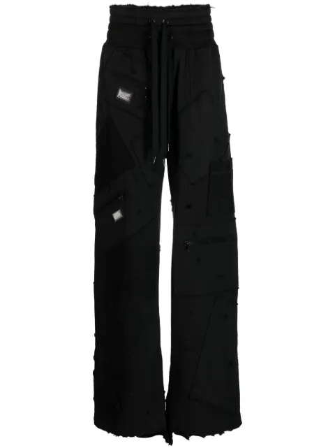 Dolce & Gabbana patchwork wide-leg track pants