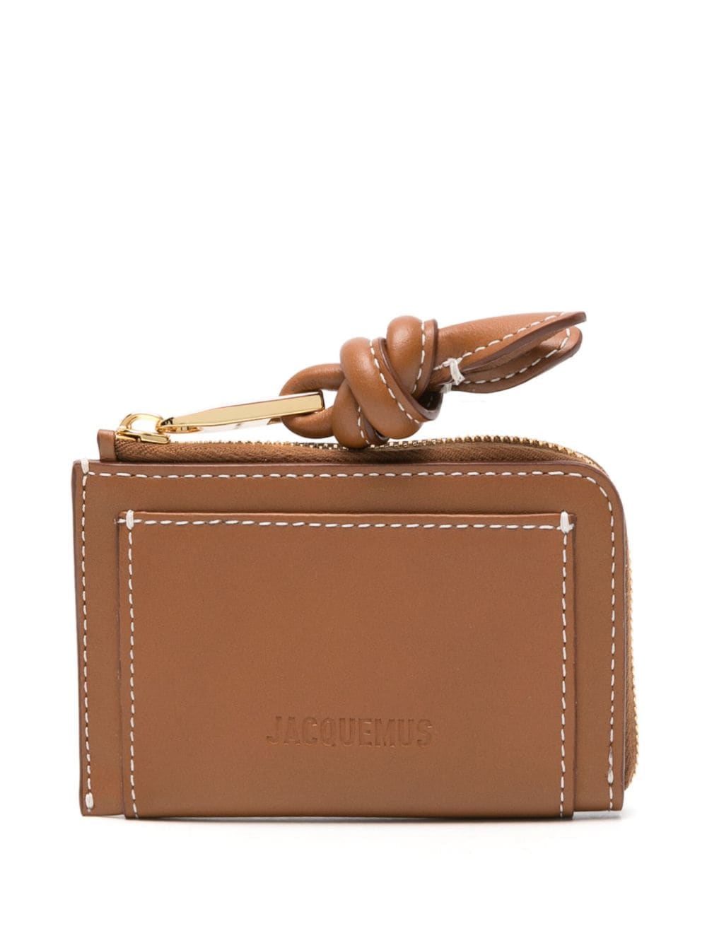 Jacquemus Le Porte-cartes Tourni Leather Wallet In Brown