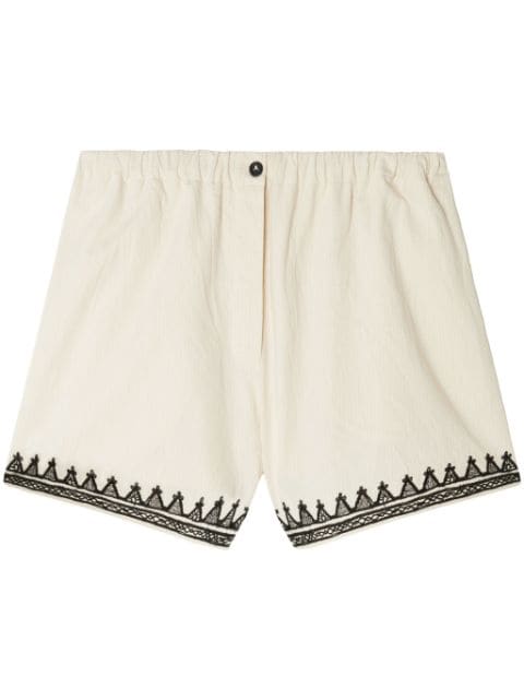 Alanui Akasha cotton-blend shorts