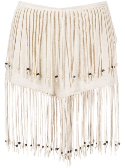 Alanui Monsoon fringed miniskirt