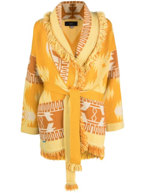 Alanui Icon jacquard cashmere cardigan Women