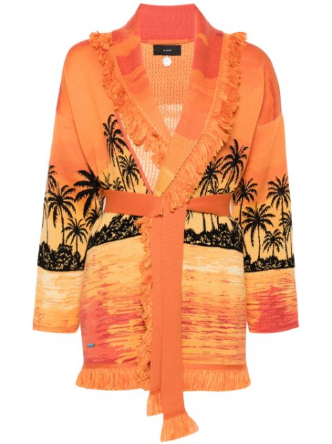 Alanui Keralda sunset-print cardigan Women