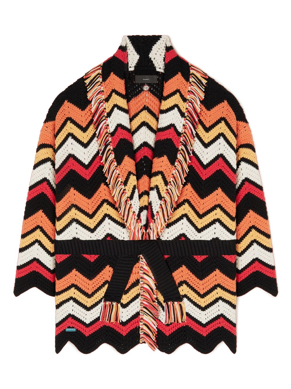 Alanui Kaleidoscopic chevron knit cardigan Women