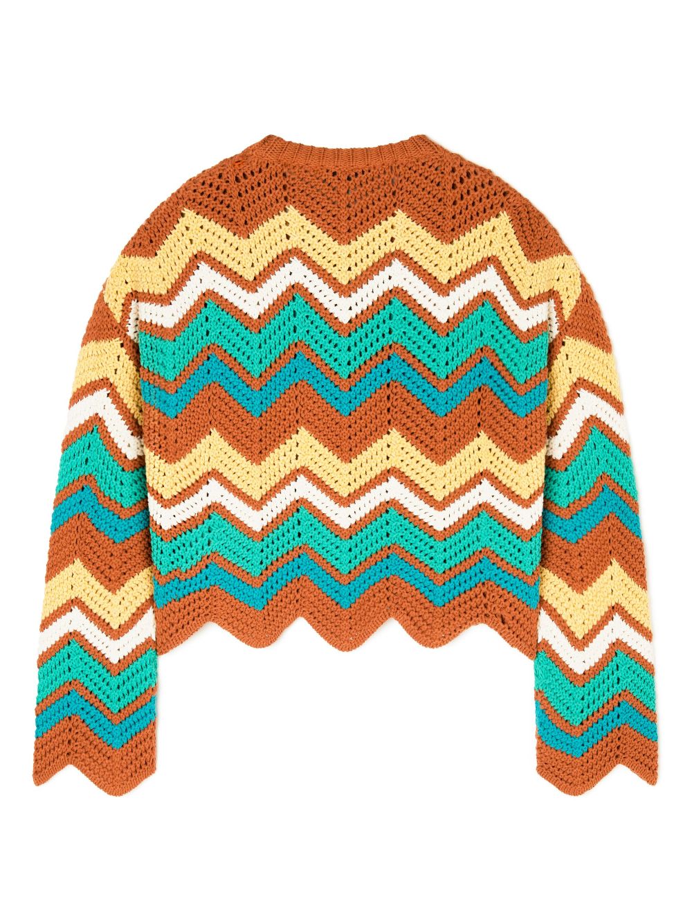 Alanui Kaleidoscopic chevron knit jumper Women