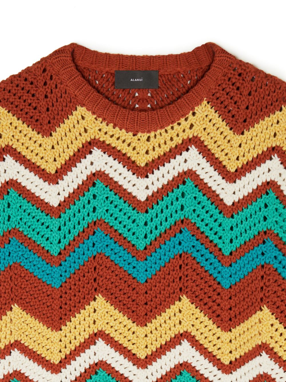 Alanui Kaleidoscopic chevron knit jumper Women