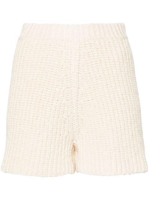 Alanui Lush Nature knitted shorts Women