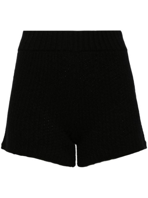 Alanui cashmere-blend knitted shorts