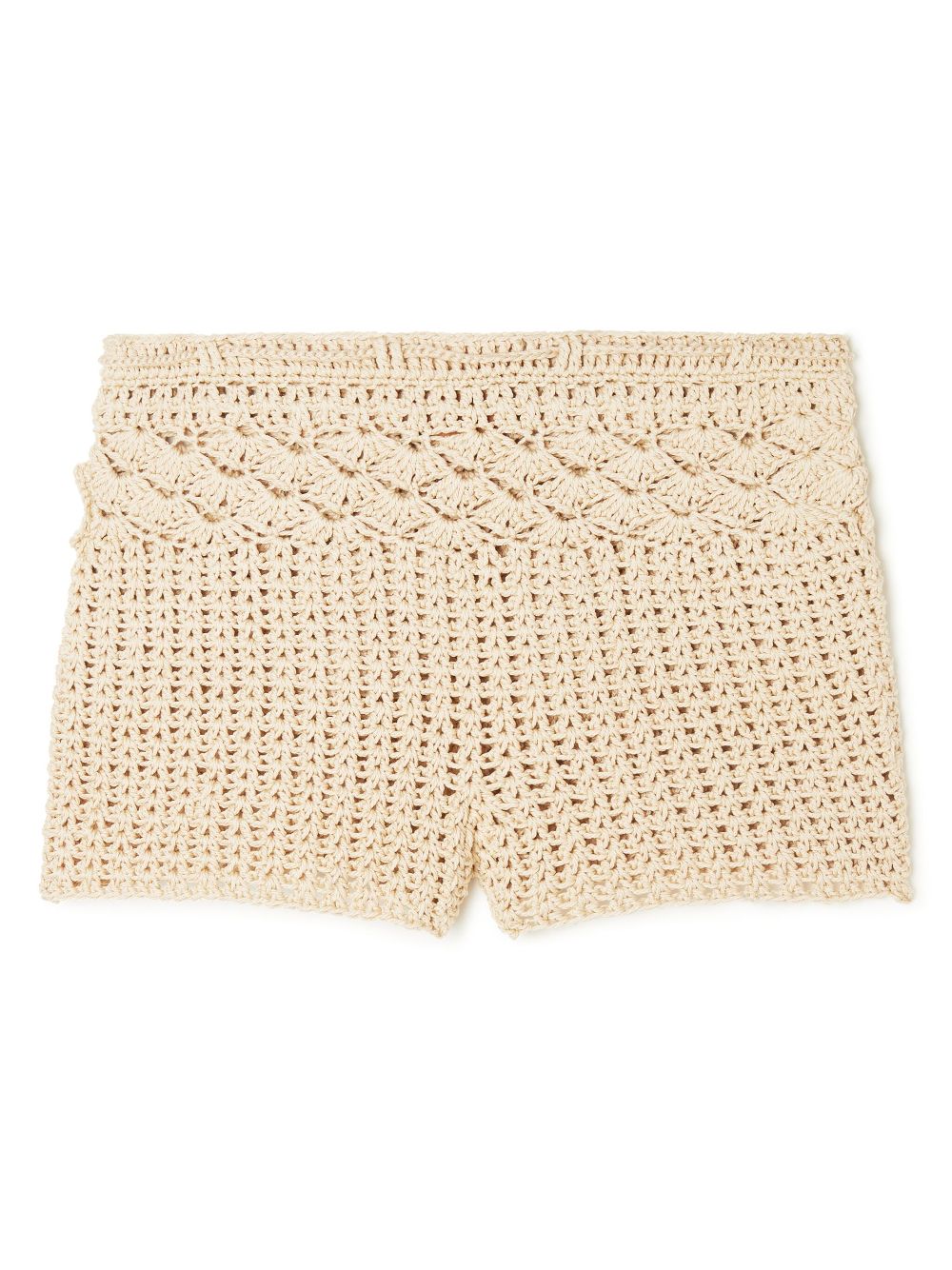 Alanui Conch Shell woven cotton shorts Women