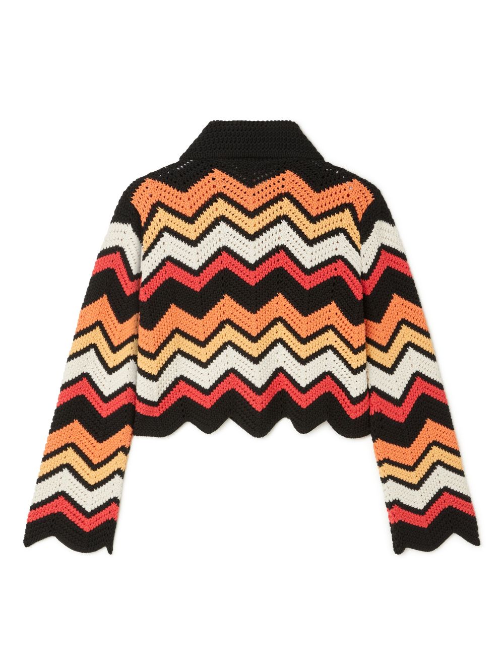 Alanui Kaleidoscopic chevron knitted jacket Women