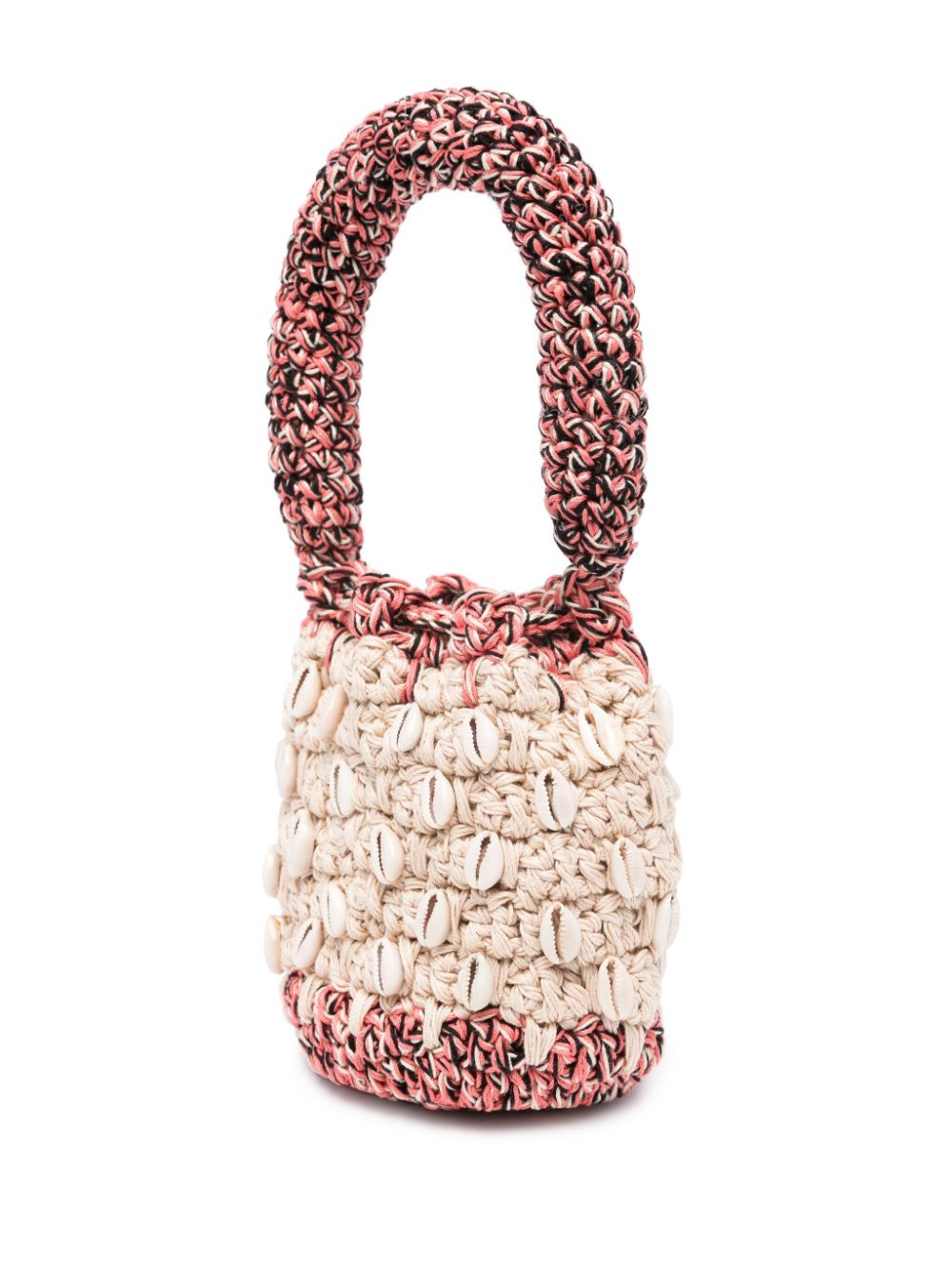 Shop Alanui Shell-embellished Mini Bag In Neutrals