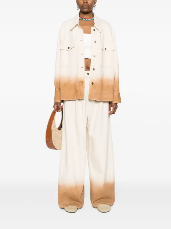 Tシャツ・カットソー ALANUI BRIGHT HUES DENIM OVERSHIRT Alanui Bright Hues Denim Shirt | Neutrals | FARFETCH BH