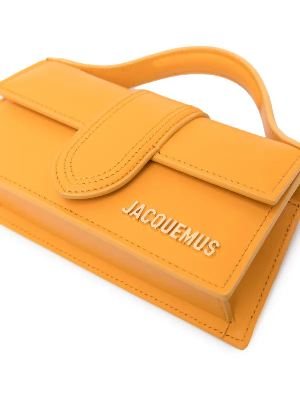 Jacquemus Le Bambino Leather Tote Bag | Yellow | FARFETCH
